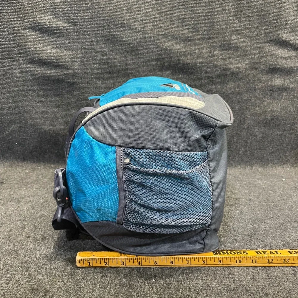 adidas Defender Small Duffle Bag Blue Grey Sports Gym Travel Gear Luggage